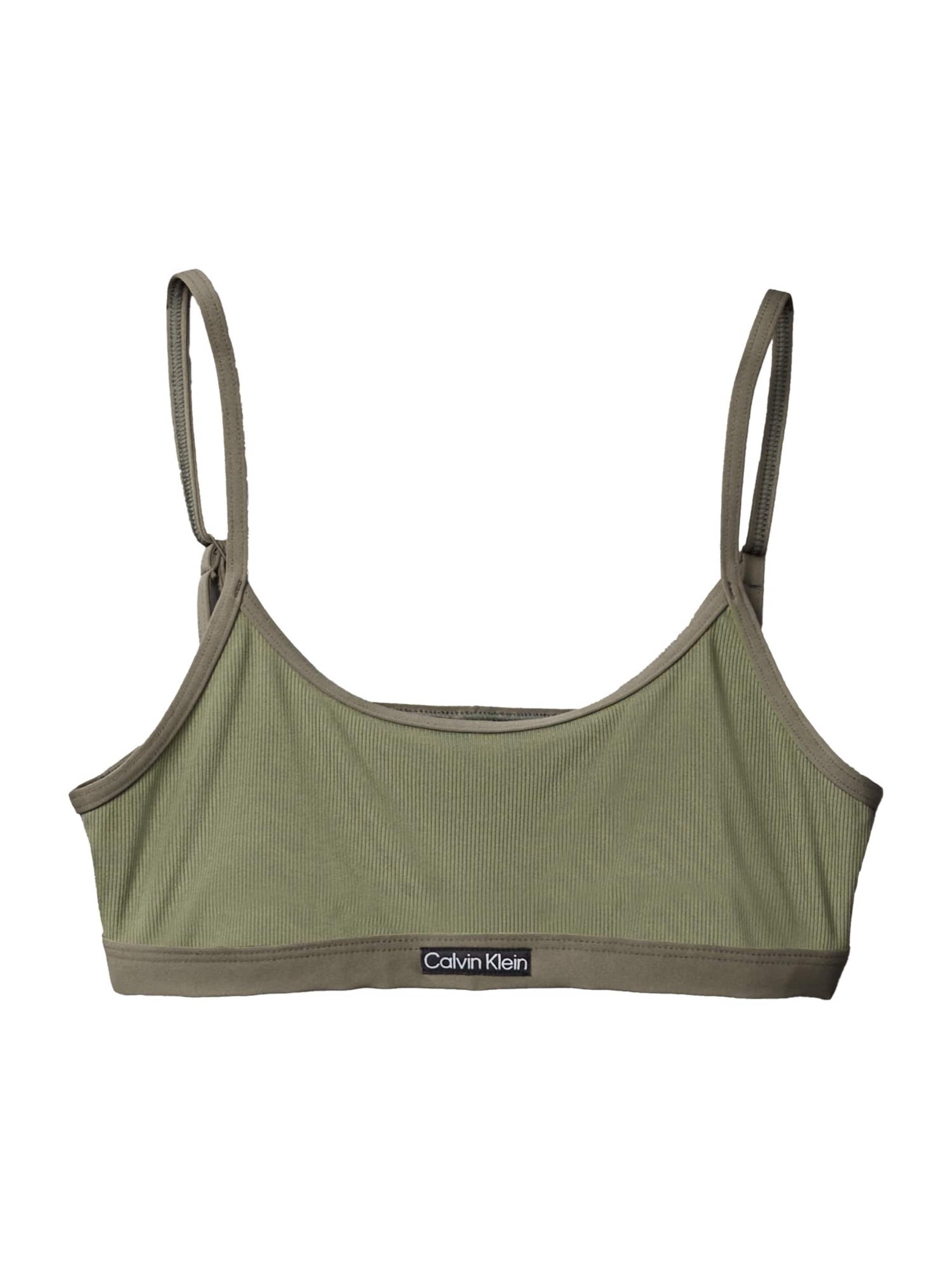 Calvin Klein Swimwear Bikinitop in Grün: Vorderseite