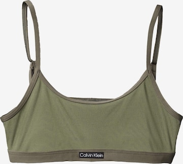 Calvin Klein Swimwear Bikini top in Green: front