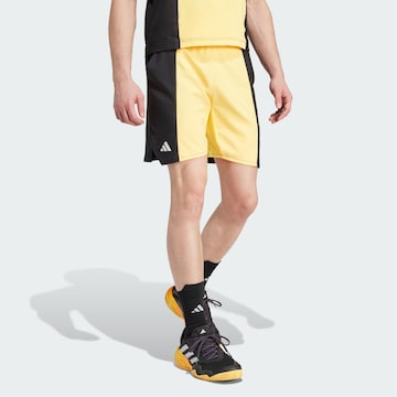 ADIDAS PERFORMANCE Regular Workout Pants 'Ergo 7' in Yellow: front