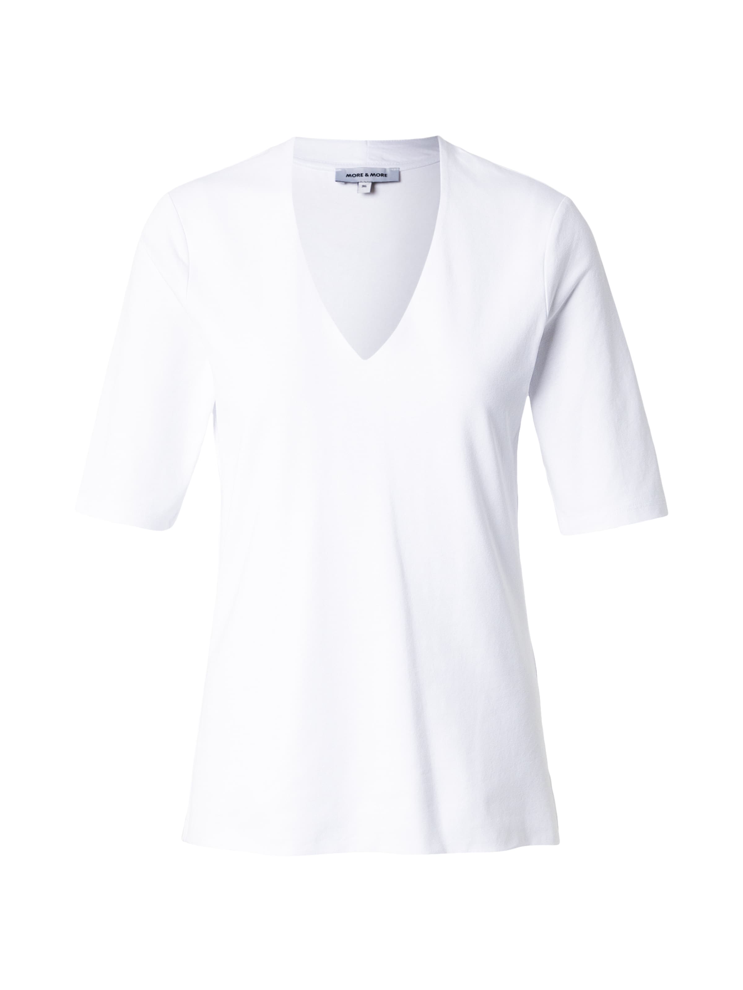 Tricou de la MORE & MORE pe alb: față