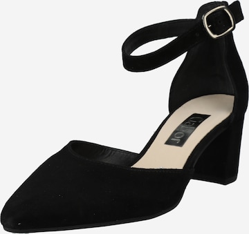GABOR Дамски обувки на ток с отворена пета в черно: отпред