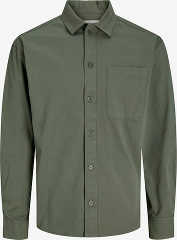 JACK & JONES Regular fit Button Up Shirt 'Zac' in Green: front