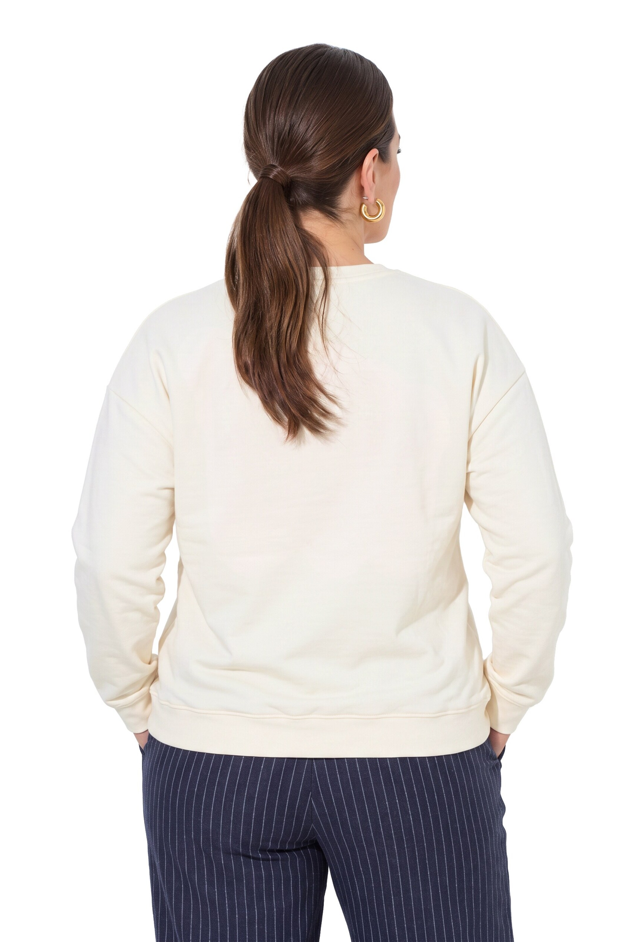 MIAMODA Sweatshirt in Beige