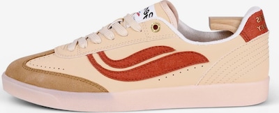 Genesis Footwear Matalavartiset tennarit 'G-Volley Rust Serial' värissä nude / tummabeige / punainen, Tuotenäkymä