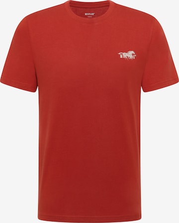 MUSTANG Shirt 'Austin' in Red: front