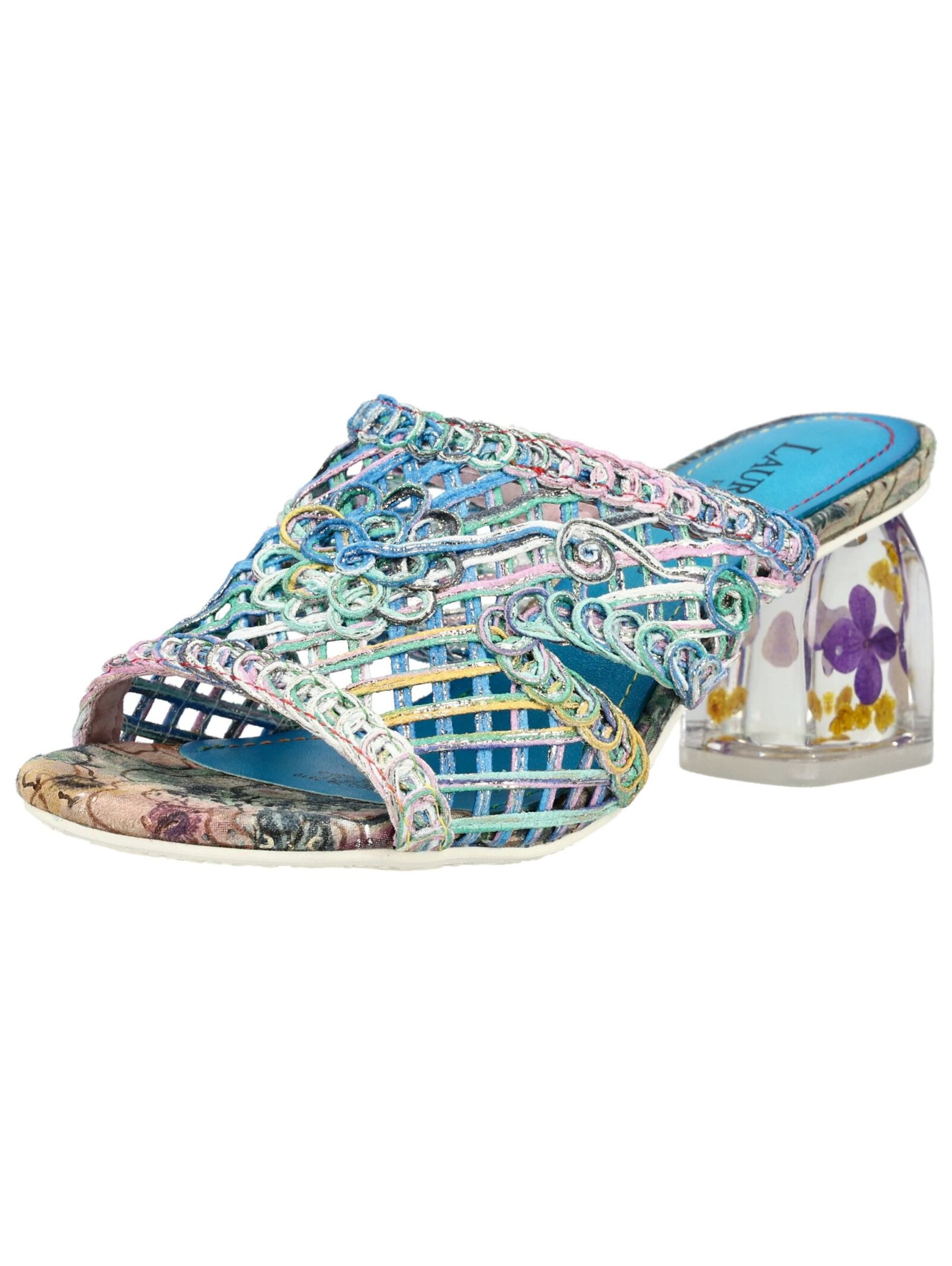 Zoccoletto di Laura Vita in blu: frontale