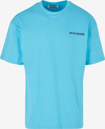 T-Shirt 9N1M SENSE en bleu : devant