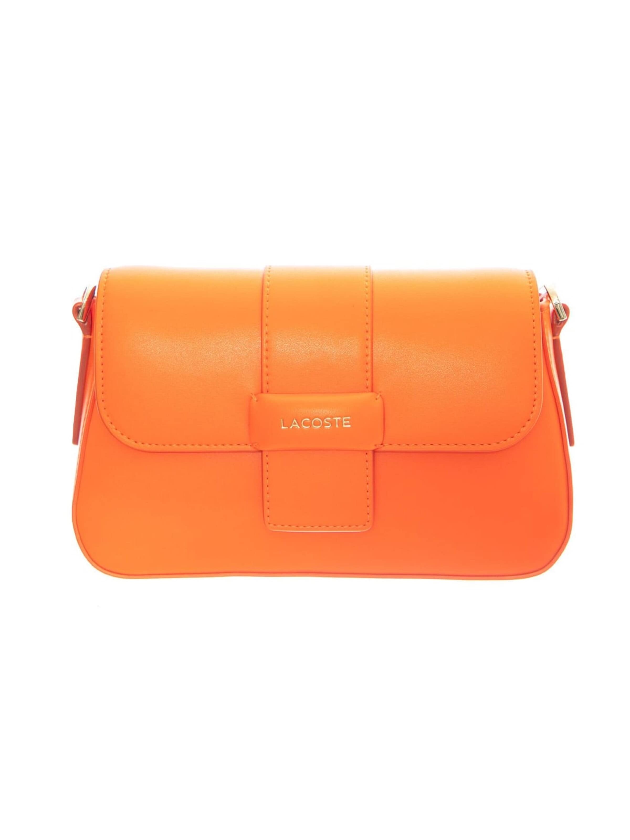 LACOSTE Crossbody bag in Orange: front