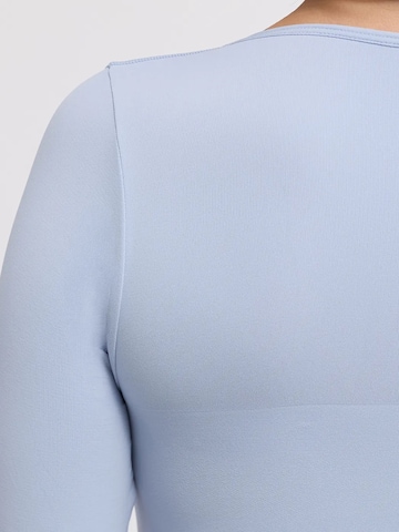 Body modellante 'Longsleeve Sculpting Bodysuit with Slip' di cfab in blu