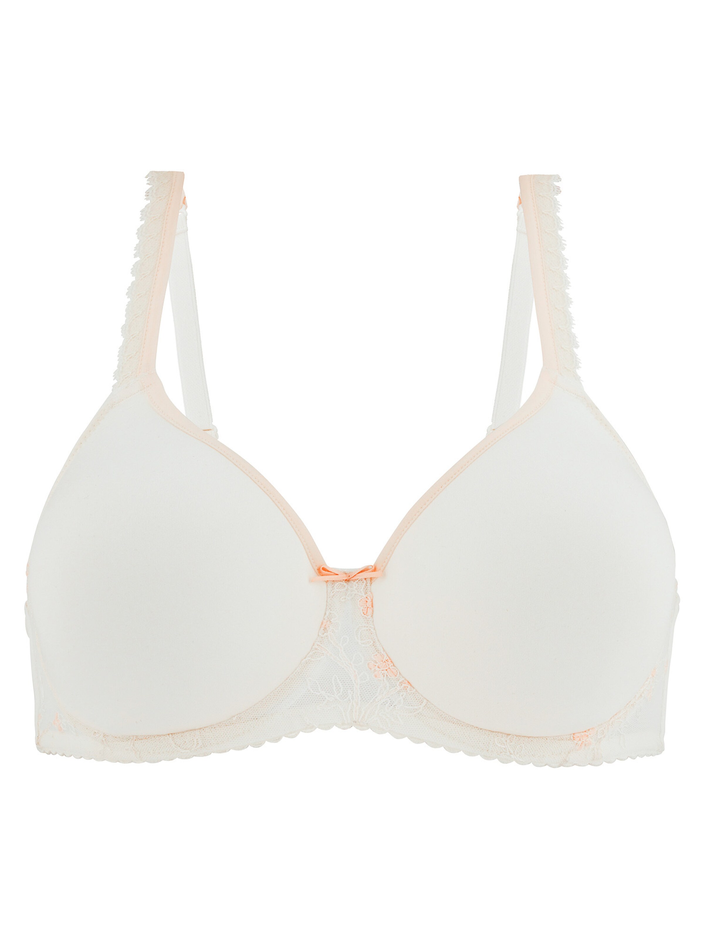 Conturelle T-shirt Bra 'Mille Fleurs' in Beige: front