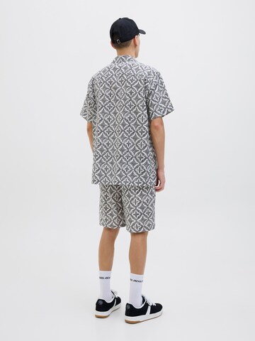 JACK & JONES Comfort fit Overhemd 'JORSeersucker' in Wit