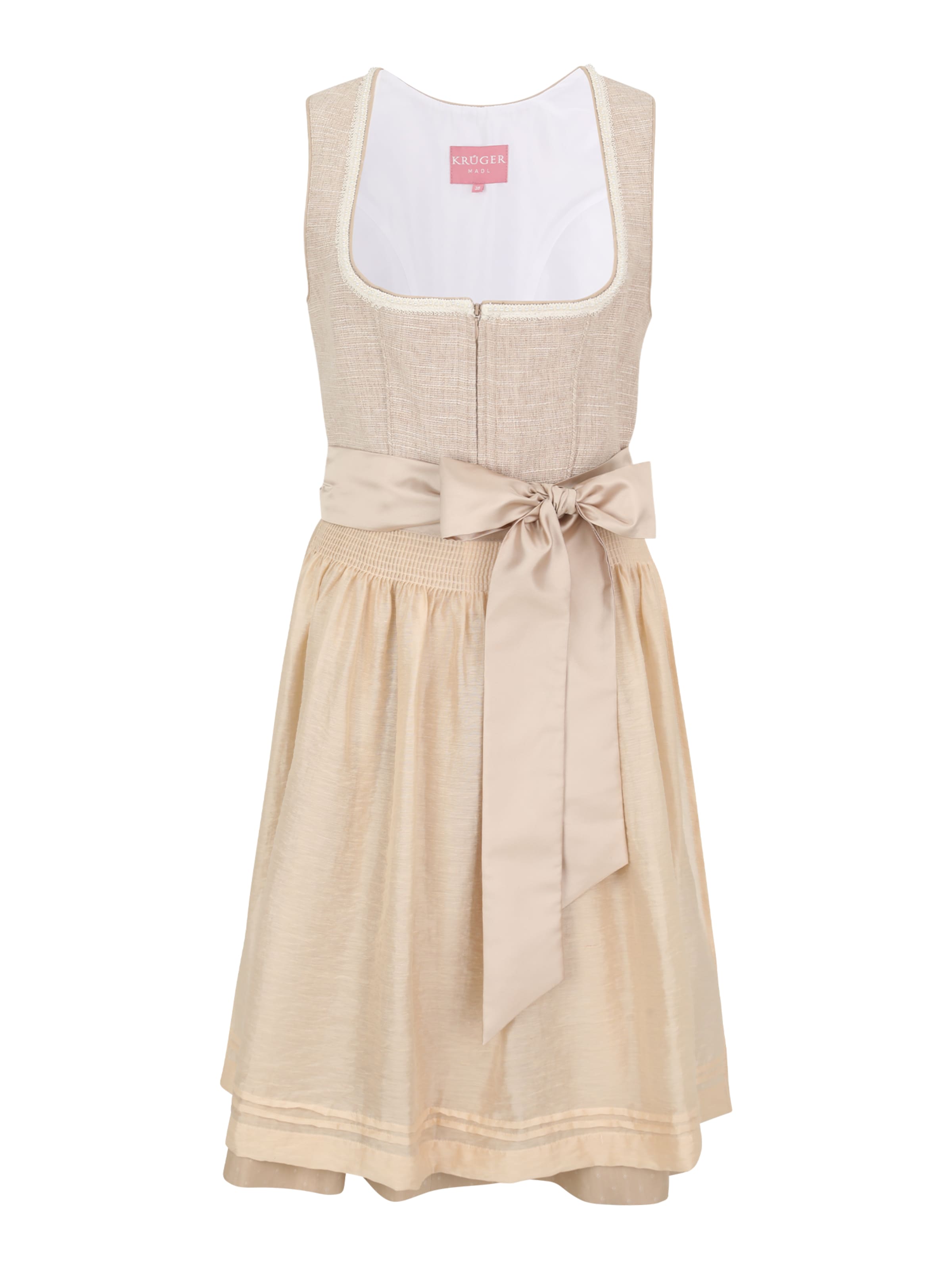 Krüger Madl Dirndl in Beige: front
