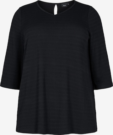 Zizzi Blouse 'Dolly' in Black: front