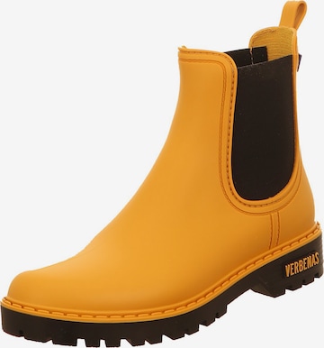 VERBENAS Rubber Boots 'Gaudi' in Yellow: front