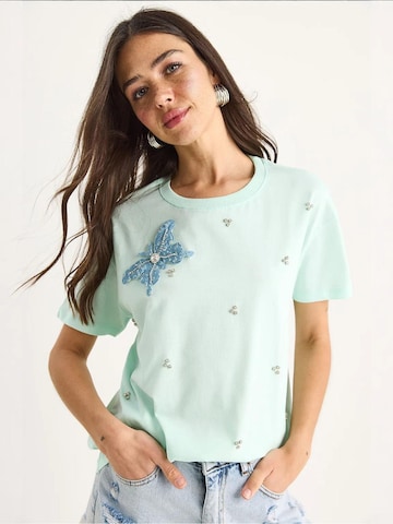 T-shirt Bianco Lucci en vert