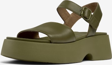 CAMPER Sandalen met riem 'Tasha' in Groen: voorkant