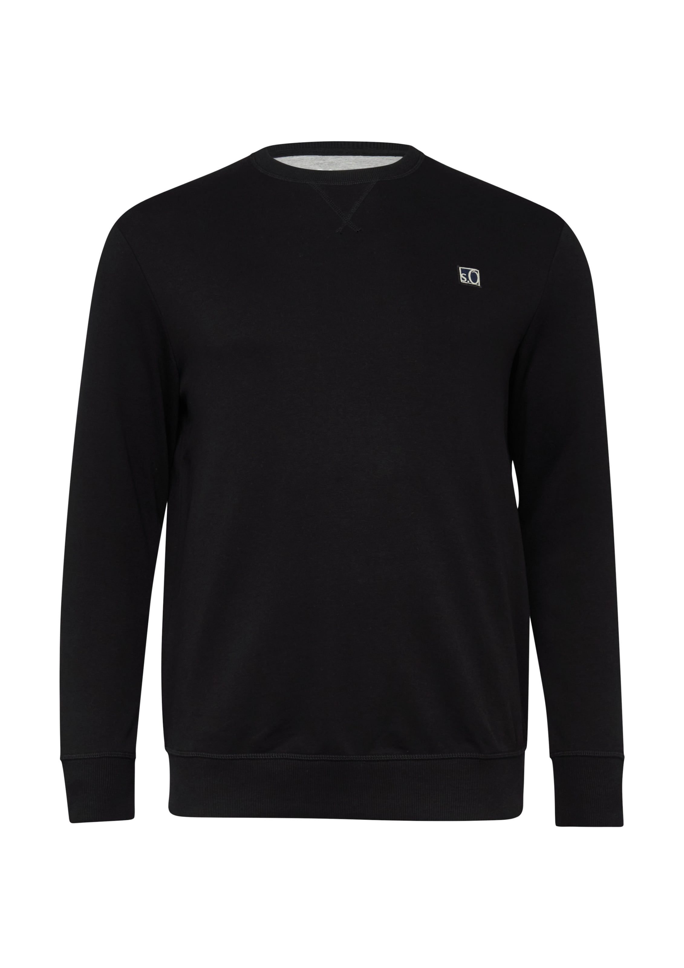s.Oliver Sweatshirt in Black: front
