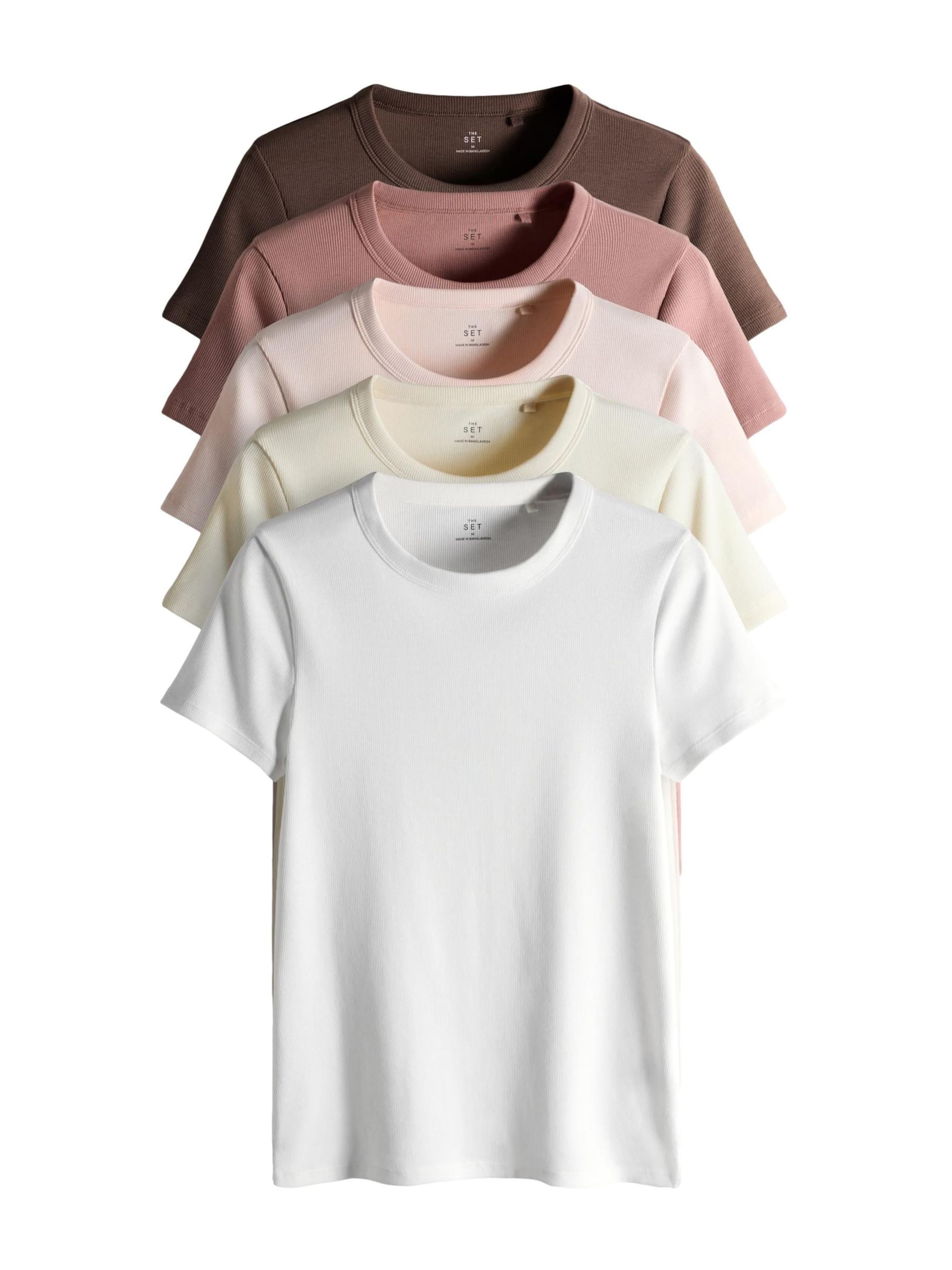 The Set T-shirt i brun: framsida