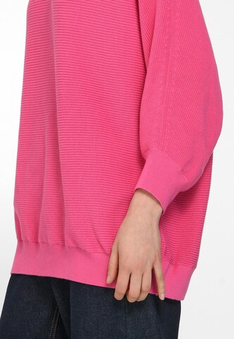 WALL London Oversized Sweater in Pink