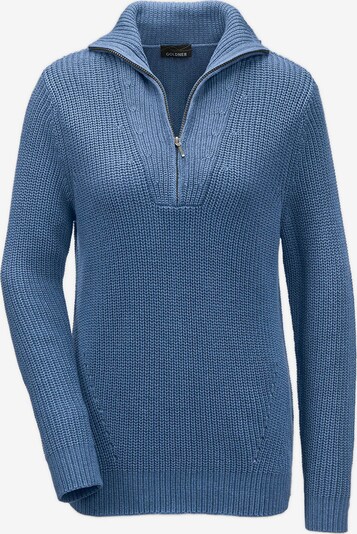 Goldner Pullover in hellblau, Produktansicht