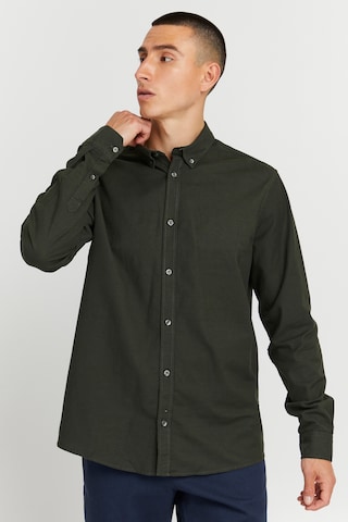 !Solid Regular fit Button Up Shirt 'SDVal' in Green: front
