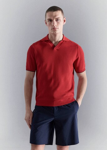 MANGO MAN Poloshirt 'Milo' in Rot: Vorderseite