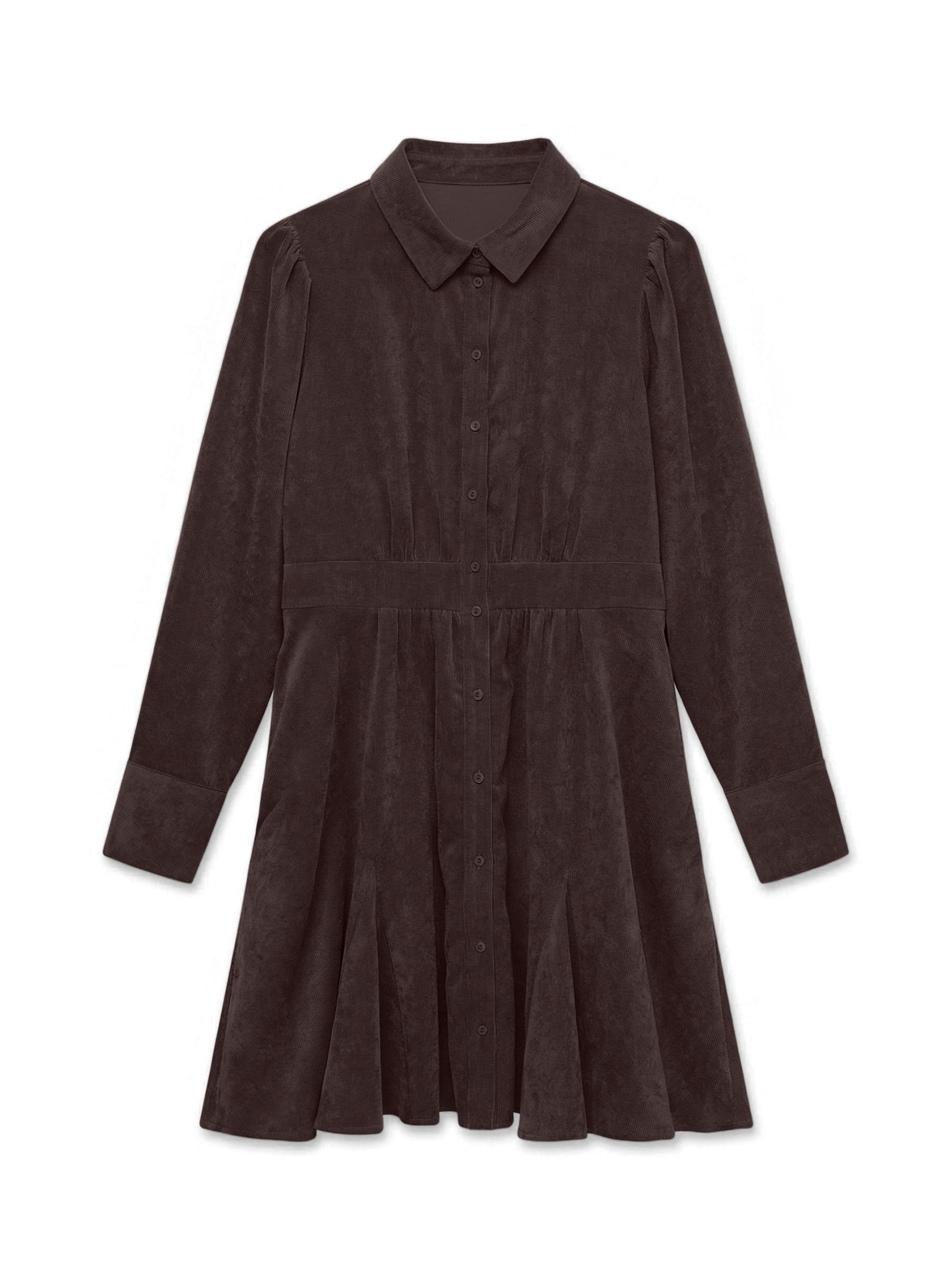 VERO MODA Blousejurk 'AWAne' in Bruin: voorkant