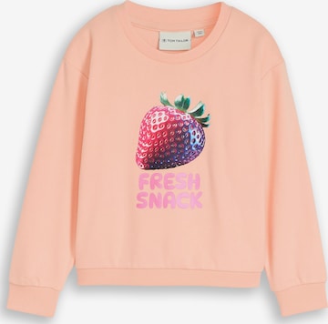 TOM TAILOR Collegepaita värissä oranssi: etupuoli