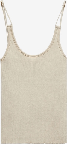 Tops en tricot 'COMETA' MANGO en beige : devant