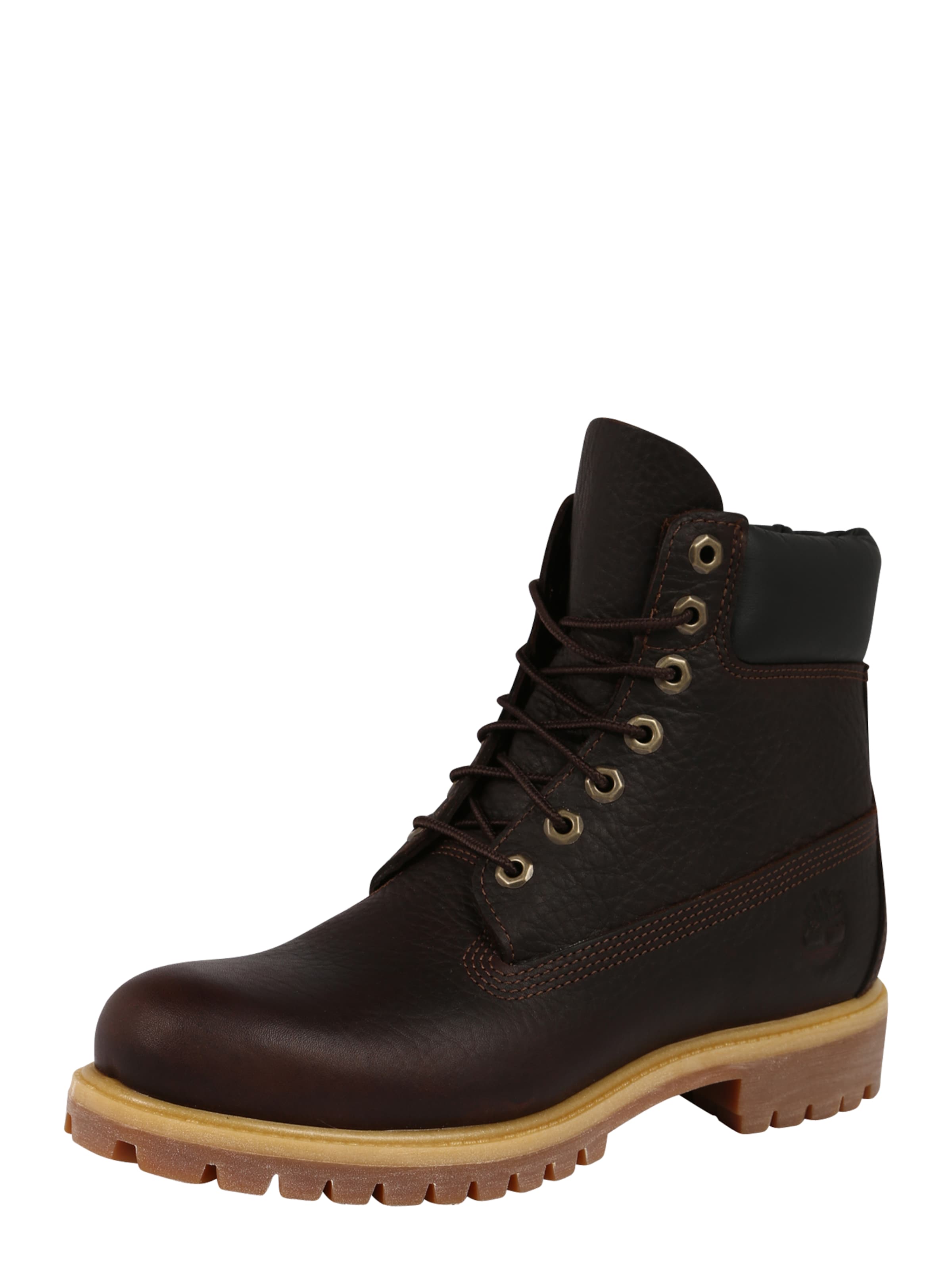 Bottines à lacets '6IN Premium' TIMBERLAND en marron : devant