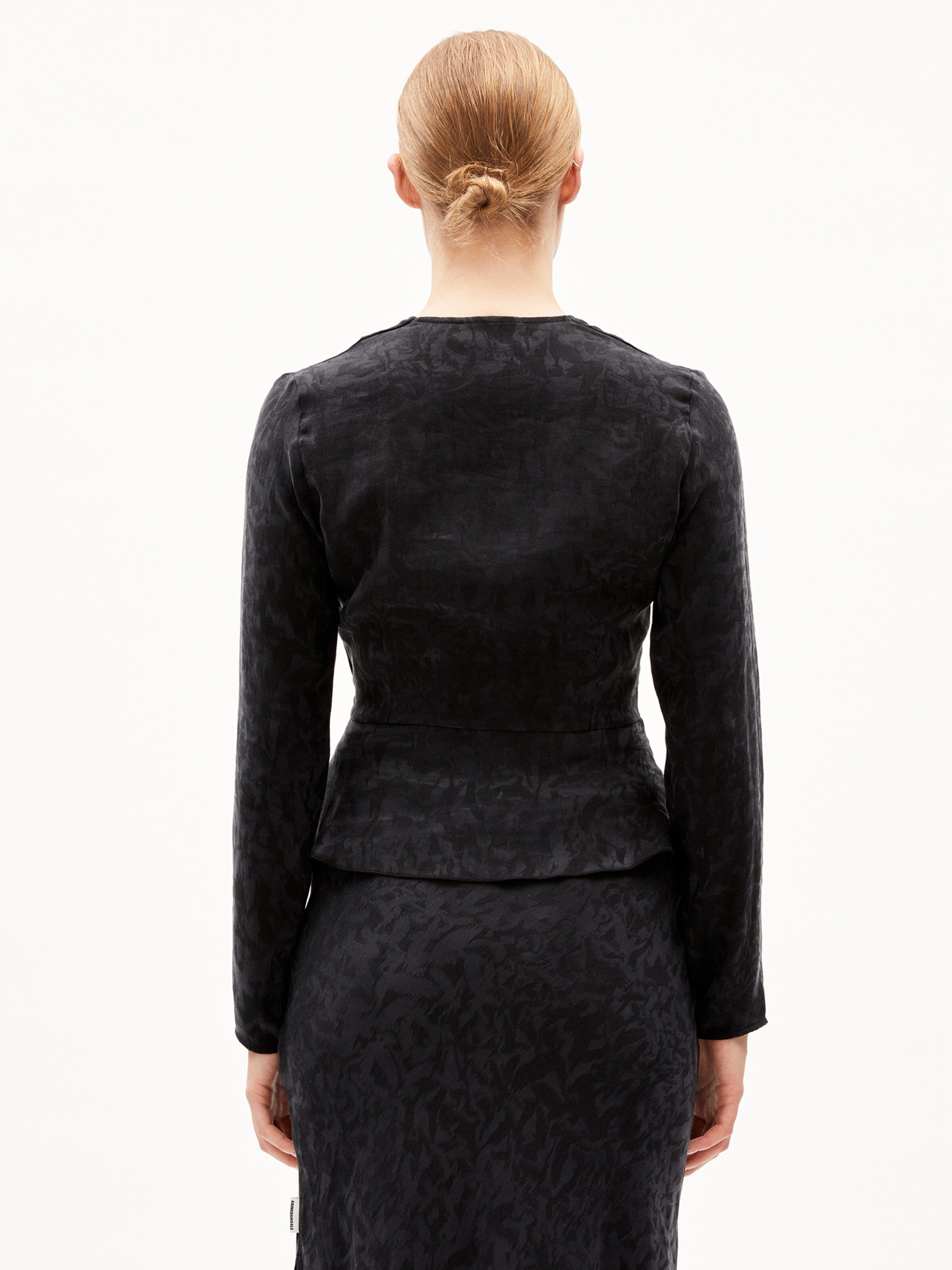 ARMEDANGELS Blouse ' ANAYAA JACQ ' in Black: front
