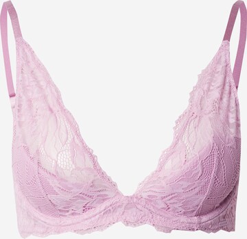 Calvin Klein Underwear Triangle Bra in Purple: front