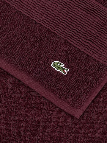 LACOSTE Handtuch 'LLECROCO'‌‌‌‌‌ in Rot