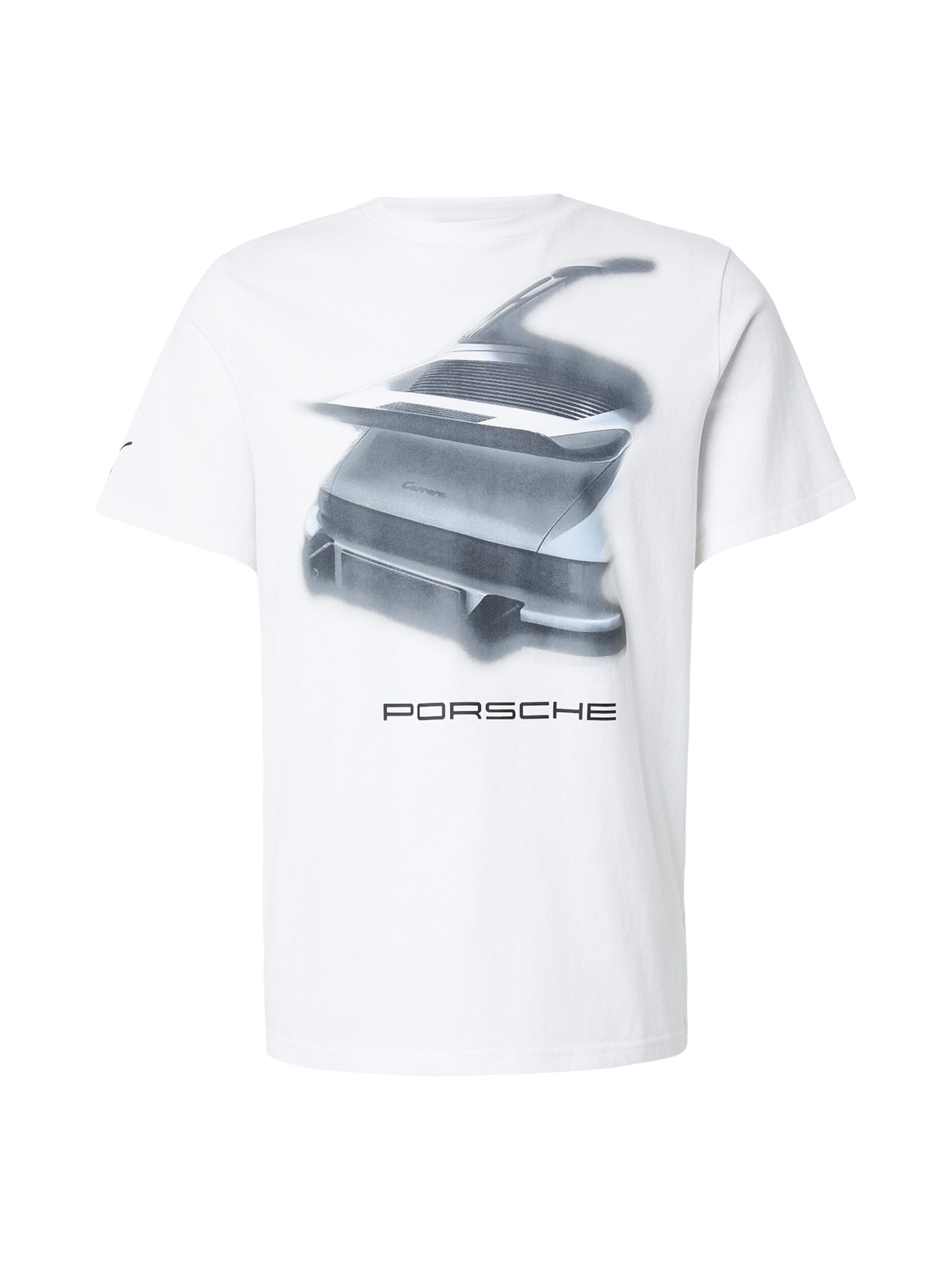 PUMA T-Shirt 'Porsche Legacy' en bleu pastel / anthracite / blanc, Vue avec produit