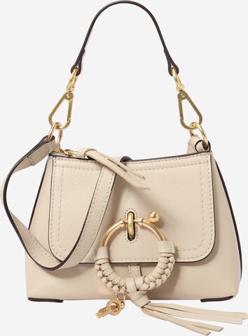 Sac bandoulière See by Chloé en beige : devant