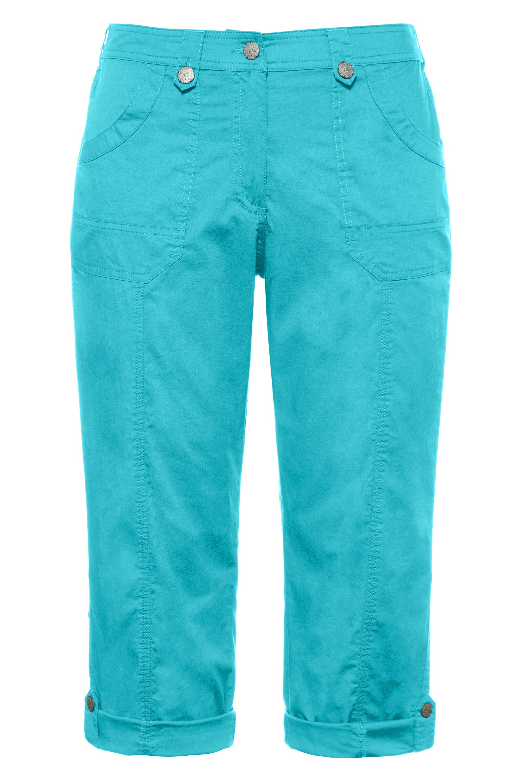 Ulla Popken Regular Trousers in Blue: front