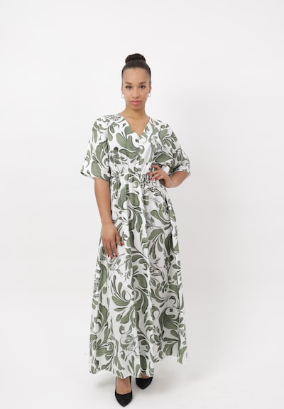 Elara Evening dress in 40 in Khaki / White, Item view