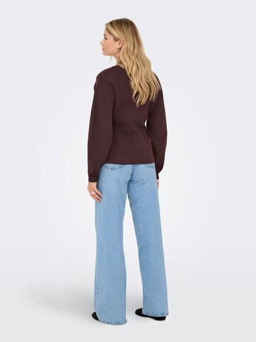 JDY Gebreid vest 'JDYPRIME' in Bruin