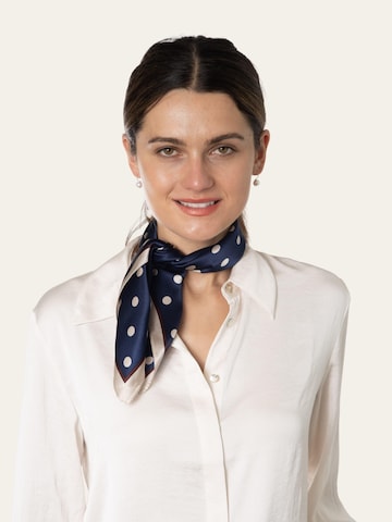 MayTree Scarf 'Seidentuch Punkte klein' in Blue
