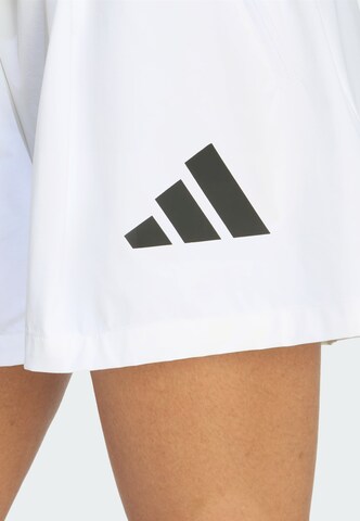 ADIDAS SPORTSWEAR Loose fit Workout Pants 'Z.N.E.' in White