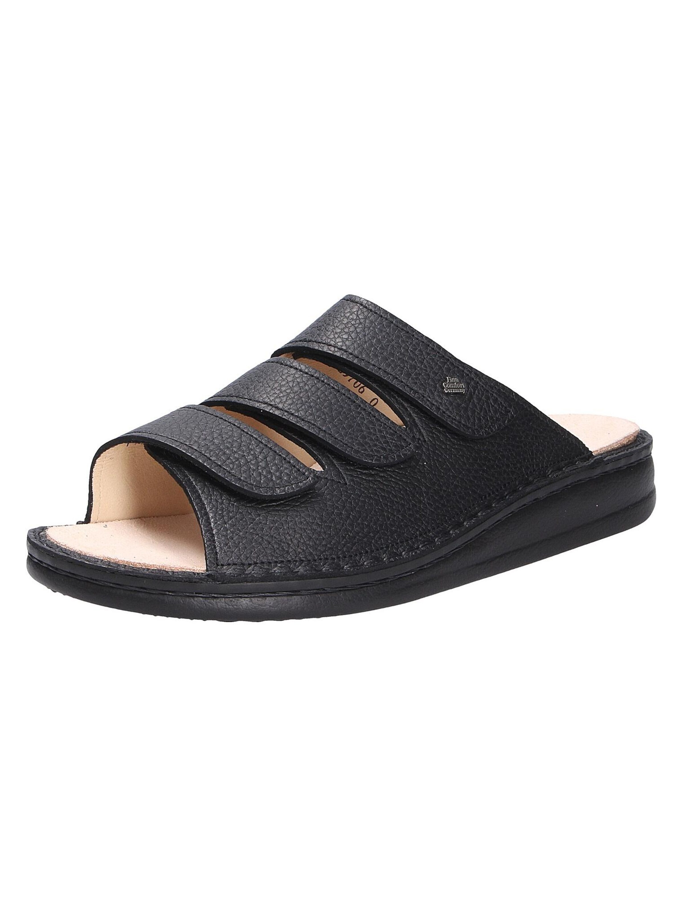 Finn Comfort Mules 'KORFU' in Black: front