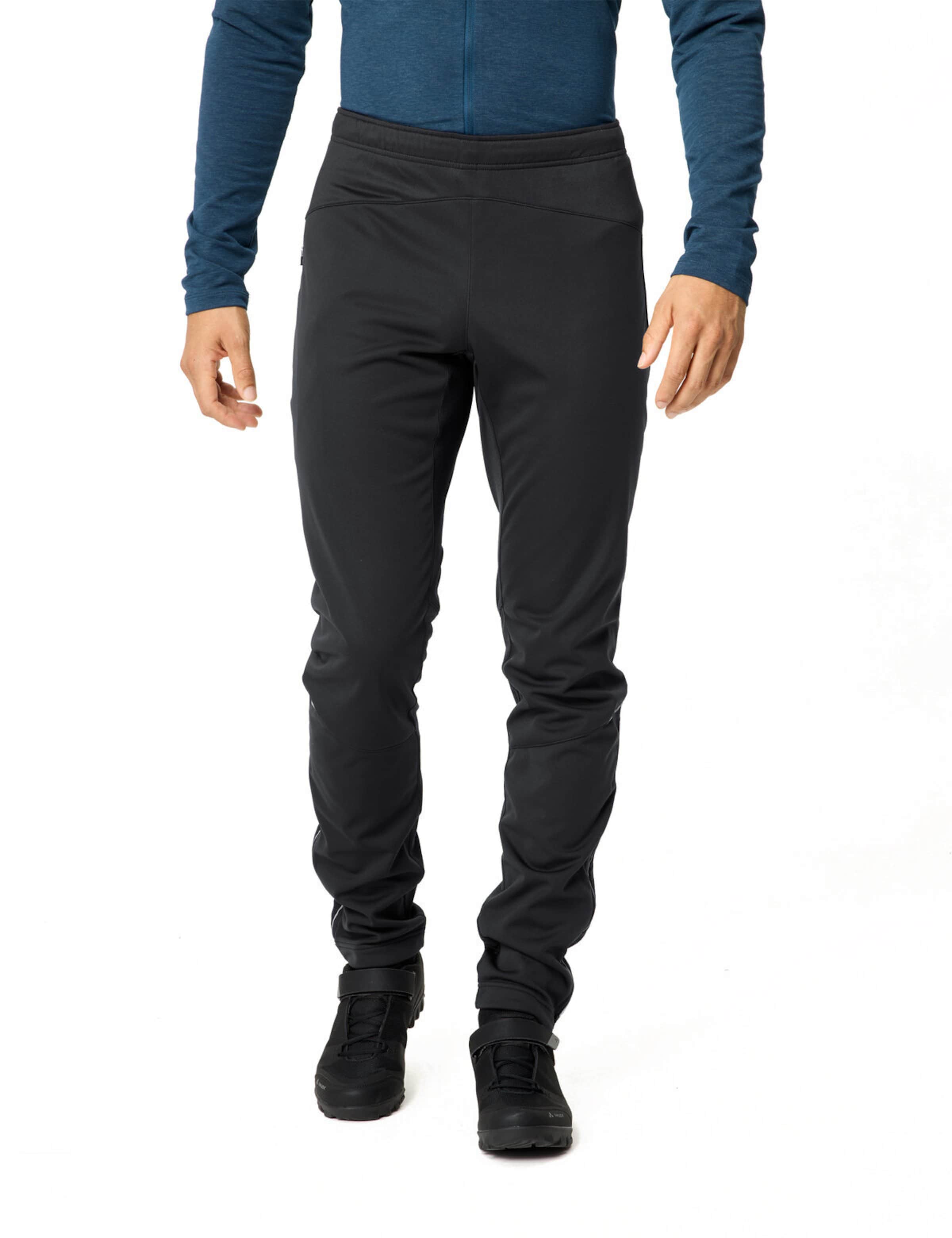 VAUDE Regular Sportbroek in Zwart: voorkant