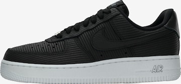 Baskets basses 'Air Force 1' Nike Sportswear en noir : devant