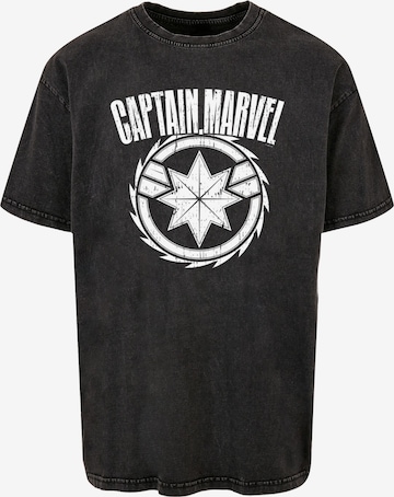 ABSOLUTE CULT T-Shirt 'Captain Marvel - Blade Emblem' in Schwarz: predná strana