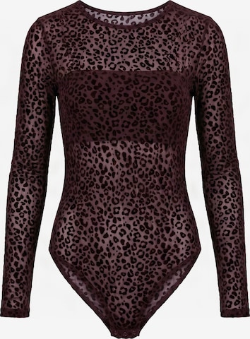 Urban Classics Shirt bodysuit in Red: front