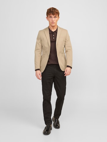 JACK & JONES Slim Fit Sakko 'Austin' in Beige