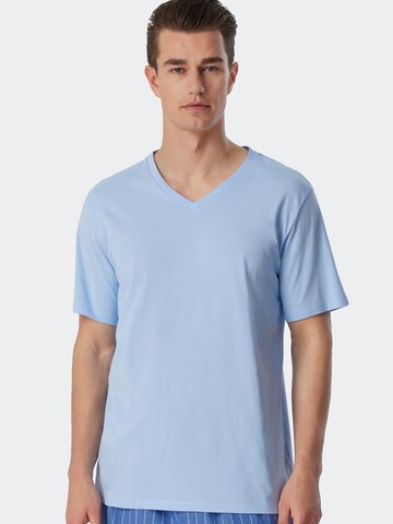 SCHIESSER Onderhemd 'Mix & Relax' in Blauw: voorkant