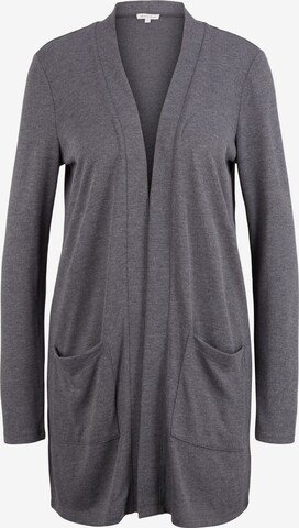 TOM TAILOR Knit Cardigan in Grey: front