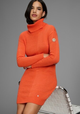 KangaROOS Knitted dress in Orange