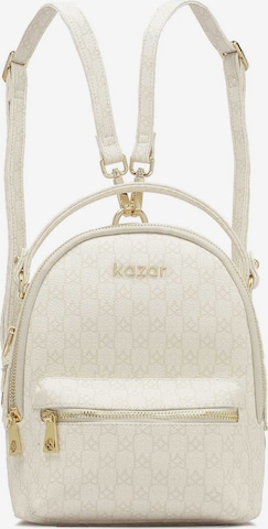 Sac à dos Kazar en blanc : devant